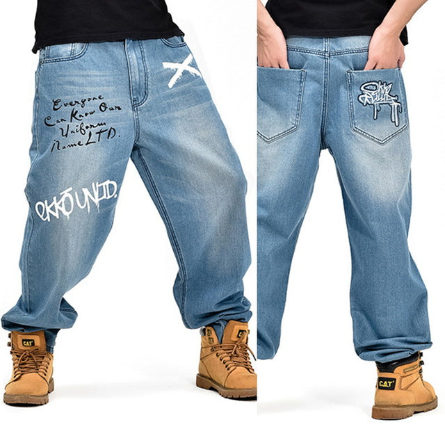 Fashion Baggy style men's jeans hip hop dancers