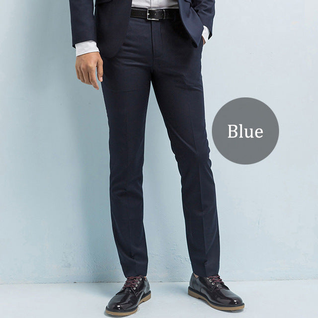 Men's Suit Pants Twill Casual Business Men