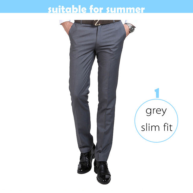 Men Luxury Suit Pants Social Dress Pants