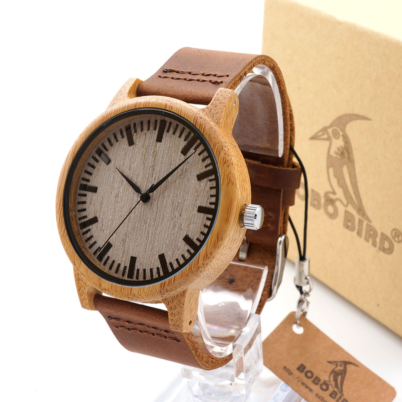 BOBO BIRD Luxury Top Brand Mens Bamboo Watches