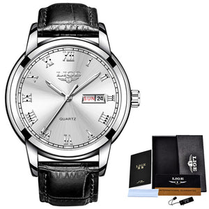 Men Fashion Sports Quartz Full Steel Gold Business Mens Watches
