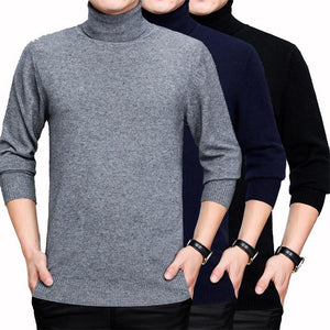 Mens turtleneck cashmere sweater