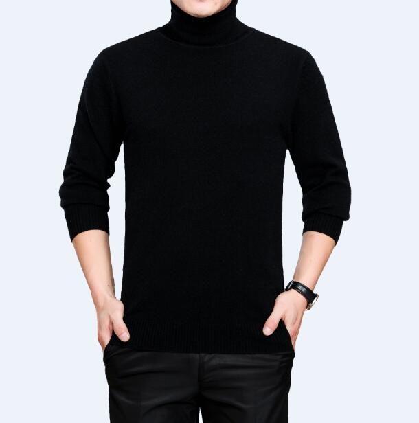 Mens turtleneck cashmere sweater