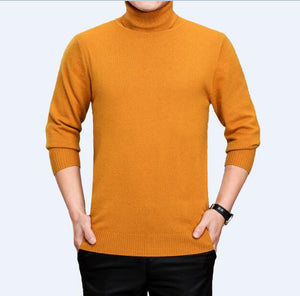 Mens turtleneck cashmere sweater