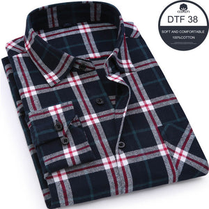 Mens Blue Green Checked Shirt sleeves