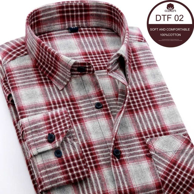 Mens Blue Green Checked Shirt sleeves