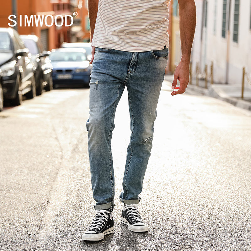 Spring Fashion Slim Fit Denim Pants
