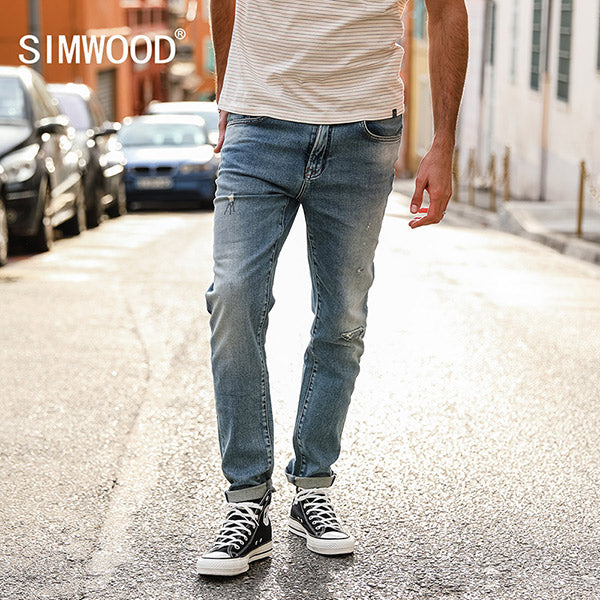 Spring Fashion Slim Fit Denim Pants