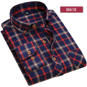 Mens Blue Green Checked Shirt sleeves