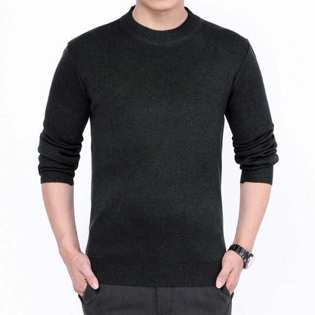 Men Knitted Turtleneck Sweaters Cashmere Pullover
