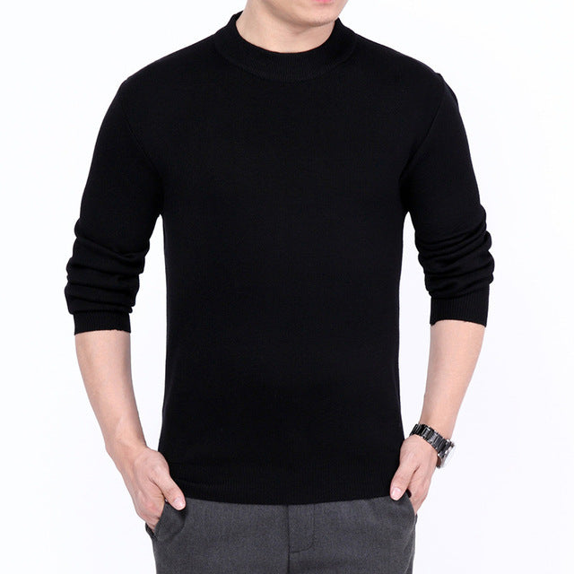 Men Knitted Turtleneck Sweaters Cashmere Pullover