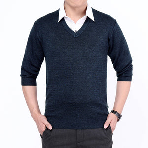 Men Knitted Turtleneck Sweaters Cashmere Pullover