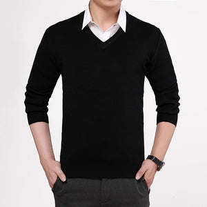 Men Knitted Turtleneck Sweaters Cashmere Pullover