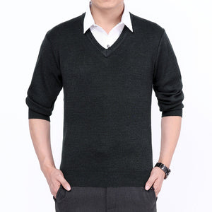 Men Knitted Turtleneck Sweaters Cashmere Pullover