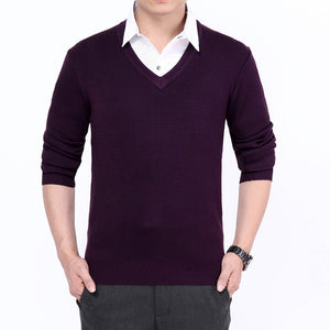 Men Knitted Turtleneck Sweaters Cashmere Pullover