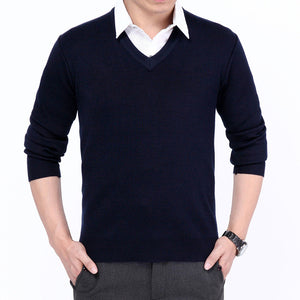 Men Knitted Turtleneck Sweaters Cashmere Pullover